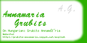 annamaria grubits business card